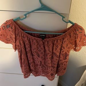 Express off the shoulder top, size small